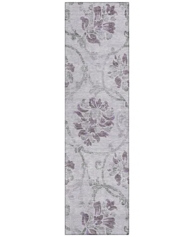 Addison Chantille Acn762 2'3"x7'6" Runner Area Rug In Lavender
