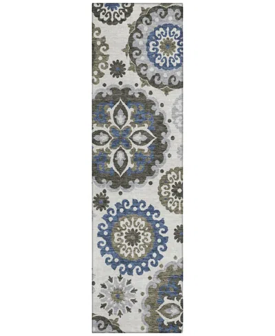 Addison Chantille Acn763 2'3"x7'6" Runner Area Rug In Gray