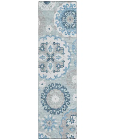 Addison Chantille Acn763 2'3"x7'6" Runner Area Rug In Mist