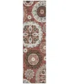 Addison Chantille Acn763 2'3"x7'6" Runner Area Rug In Paprika