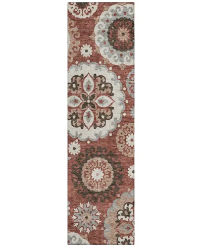 Addison Chantille Acn763 2'3"x7'6" Runner Area Rug In Paprika