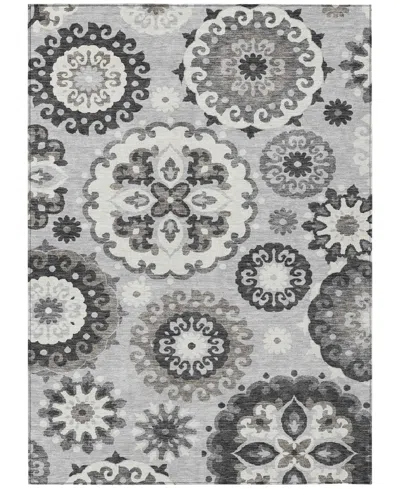Addison Chantille Acn763 5'x7'6" Area Rug In Silver