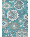 Addison Chantille Machine Washable Acn763 8'x10' Area Rug In Teal