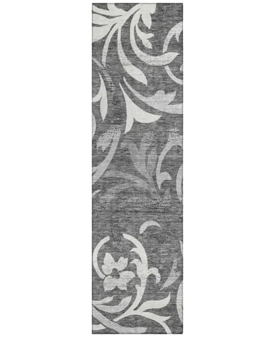 Addison Chantille Acn764 2'3"x7'6" Runner Area Rug In Charcoal