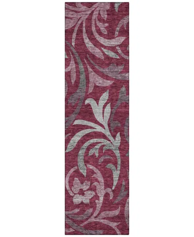 Addison Chantille Acn764 2'3"x7'6" Runner Area Rug In Cranberry
