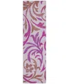 Addison Chantille Acn764 2'3"x7'6" Runner Area Rug In Lavender