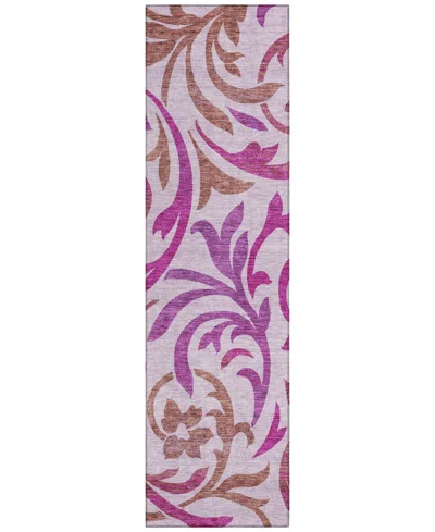 Addison Chantille Acn764 2'3"x7'6" Runner Area Rug In Lavender