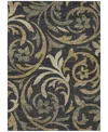 Addison Chantille Machine Washable Acn764 2'6"x3'10" Area Rug In Black