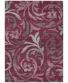 Addison Chantille Acn764 2'6"x3'10" Area Rug In Cranberry