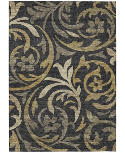 Addison Chantille Machine Washable Acn764 3'x5' Area Rug In Black