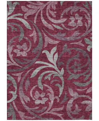 Addison Chantille Acn764 5'x7'6" Area Rug In Cranberry