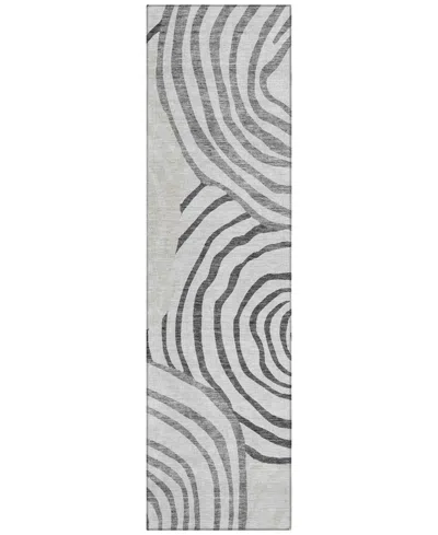 Addison Chantille Acn765 2'3"x7'6" Runner Area Rug In Gray