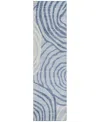 Addison Chantille Acn765 2'3"x7'6" Runner Area Rug In Mist