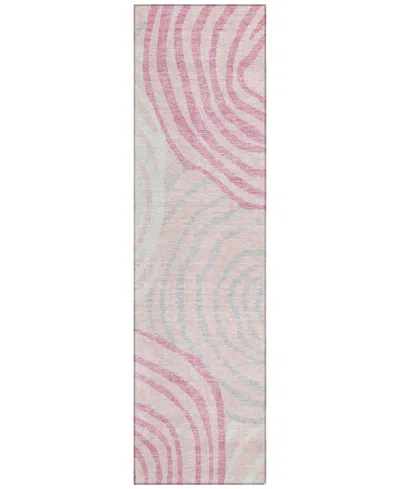 Addison Chantille Acn765 2'3"x7'6" Runner Area Rug In Pink