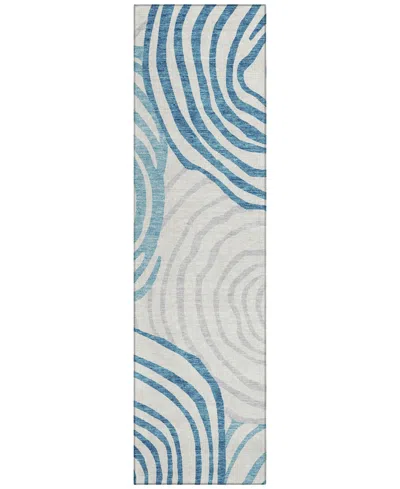 Addison Chantille Acn765 2'3"x7'6" Runner Area Rug In Teal