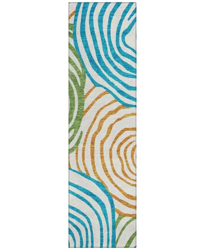 Addison Chantille Acn765 2'3"x7'6" Runner Area Rug In White