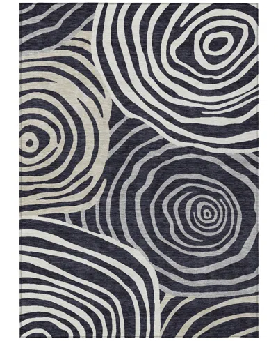 Addison Chantille Machine Washable Acn765 3'x5' Area Rug In Black