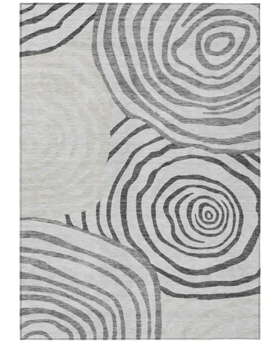 Addison Chantille Machine Washable Acn765 3'x5' Area Rug In Gray