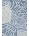 Addison Chantille Machine Washable Acn765 3'x5' Area Rug In Mist