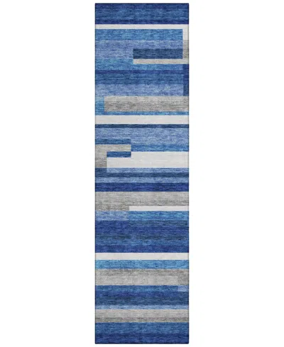 Addison Chantille Acn766 2'3"x7'6" Runner Area Rug In Blue