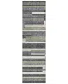 Addison Chantille Acn766 2'3"x7'6" Runner Area Rug In Charcoal