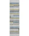 Addison Chantille Acn766 2'3"x7'6" Runner Area Rug In Gray