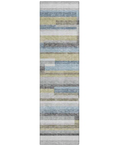 Addison Chantille Acn766 2'3"x7'6" Runner Area Rug In Gray