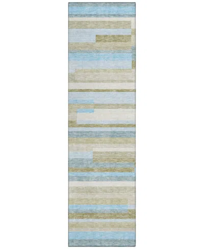 Addison Chantille Acn766 2'3"x7'6" Runner Area Rug In Mist