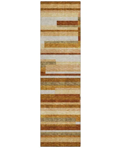 Addison Chantille Acn766 2'3"x7'6" Runner Area Rug In Paprika