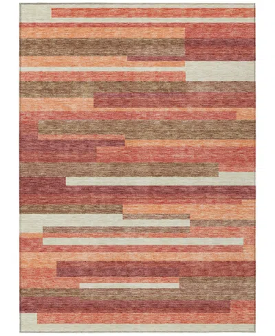 Addison Chantille Acn766 5'x7'6" Area Rug In Coral