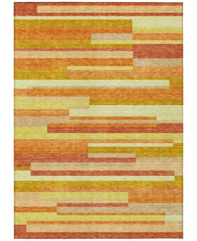 Addison Chantille Acn766 5'x7'6" Area Rug In Orange