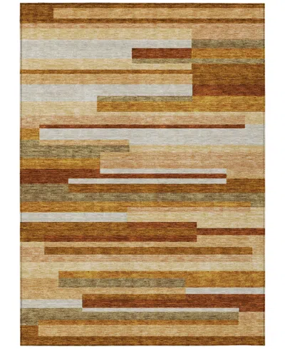 Addison Chantille Machine Washable Acn766 9'x12' Area Rug In Paprika