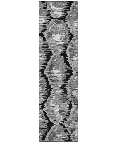 Addison Chantille Acn767 2'3"x7'6" Runner Area Rug In Black