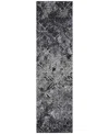 Addison Chantille Machine Washable Acn768 2'3"x7'6" Runner Area Rug In Black