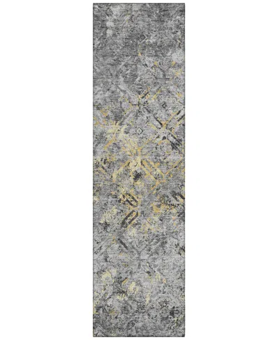 Addison Chantille Acn768 2'3"x7'6" Runner Area Rug In Gray