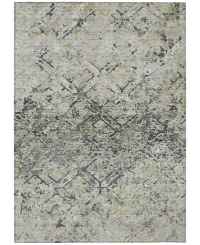 Addison Chantille Machine Washable Acn768 5'x7'6" Area Rug In Silver
