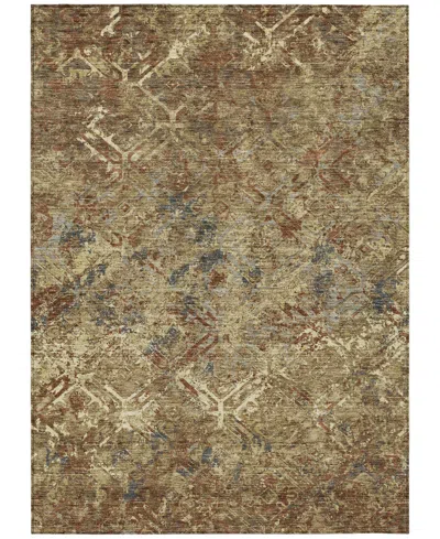 Addison Chantille Machine Washable Acn768 8'x10' Area Rug In Brown