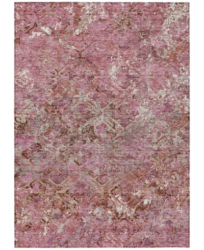 Addison Chantille Machine Washable Acn768 8'x10' Area Rug In Pink