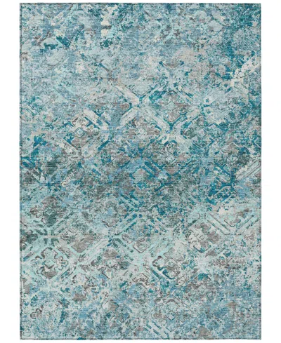 Addison Chantille Machine Washable Acn768 8'x10' Area Rug In Teal