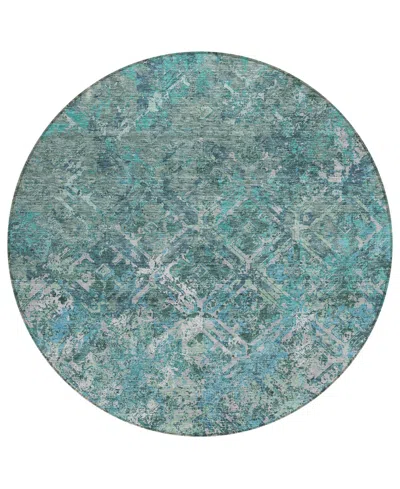 Addison Chantille Acn768 8'x8' Round Area Rug In Sage