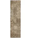 Addison Chantille Acn769 2'3"x7'6" Runner Area Rug In Brown