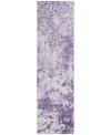 Addison Chantille Acn769 2'3"x7'6" Runner Area Rug In Lavender