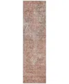 Addison Chantille Acn769 2'3"x7'6" Runner Area Rug In Salmon
