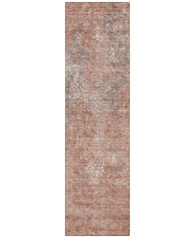 Addison Chantille Acn769 2'3"x7'6" Runner Area Rug In Salmon