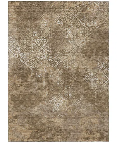 Addison Chantille Machine Washable Acn769 2'6"x3'10" Area Rug In Brown