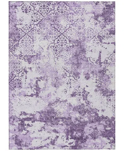 Addison Chantille Machine Washable Acn769 3'x5' Area Rug In Lavender