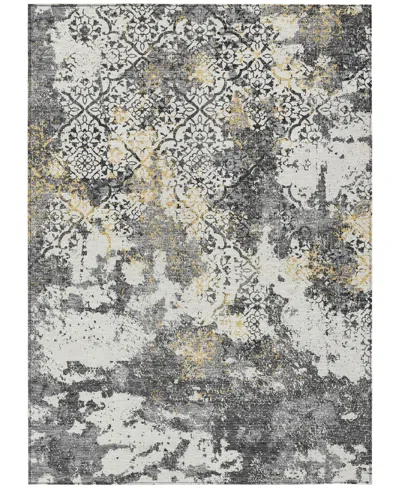 Addison Chantille Acn769 5'x7'6" Area Rug In Charcoal