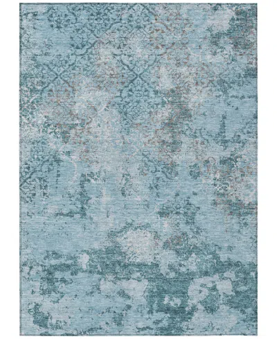 Addison Chantille Machine Washable Acn769 5'x7'6" Area Rug In Teal