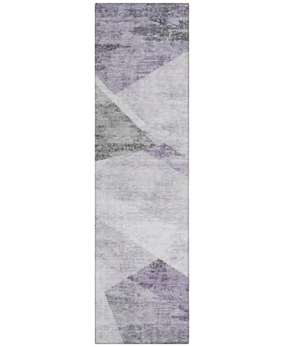 Addison Chantille Acn770 2'3''x7'6'' Runner Area Rug In Purple