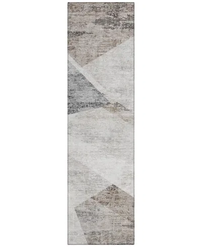 Addison Chantille Acn770 2'3''x7'6'' Runner Area Rug In Silver